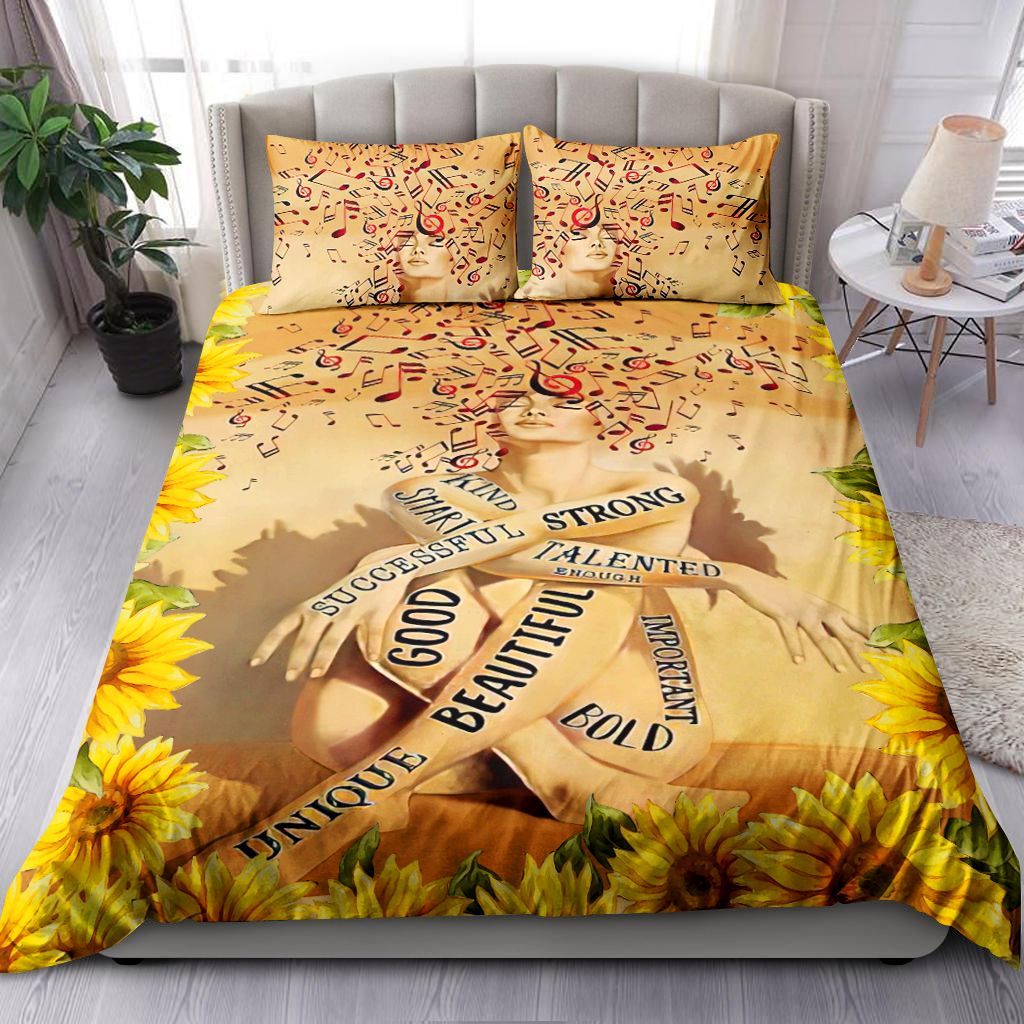 Sunflower Musical Girl Bedding Set