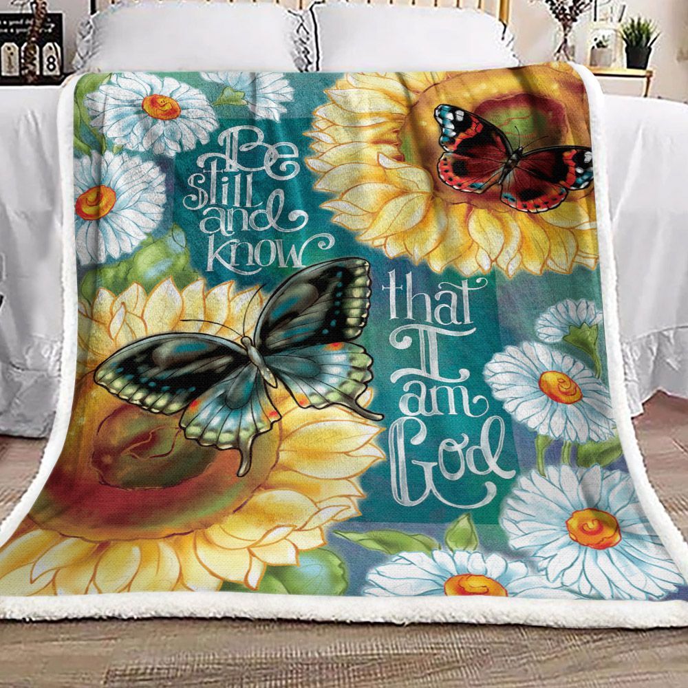 Sunflower Sherpa Fleece Blanket