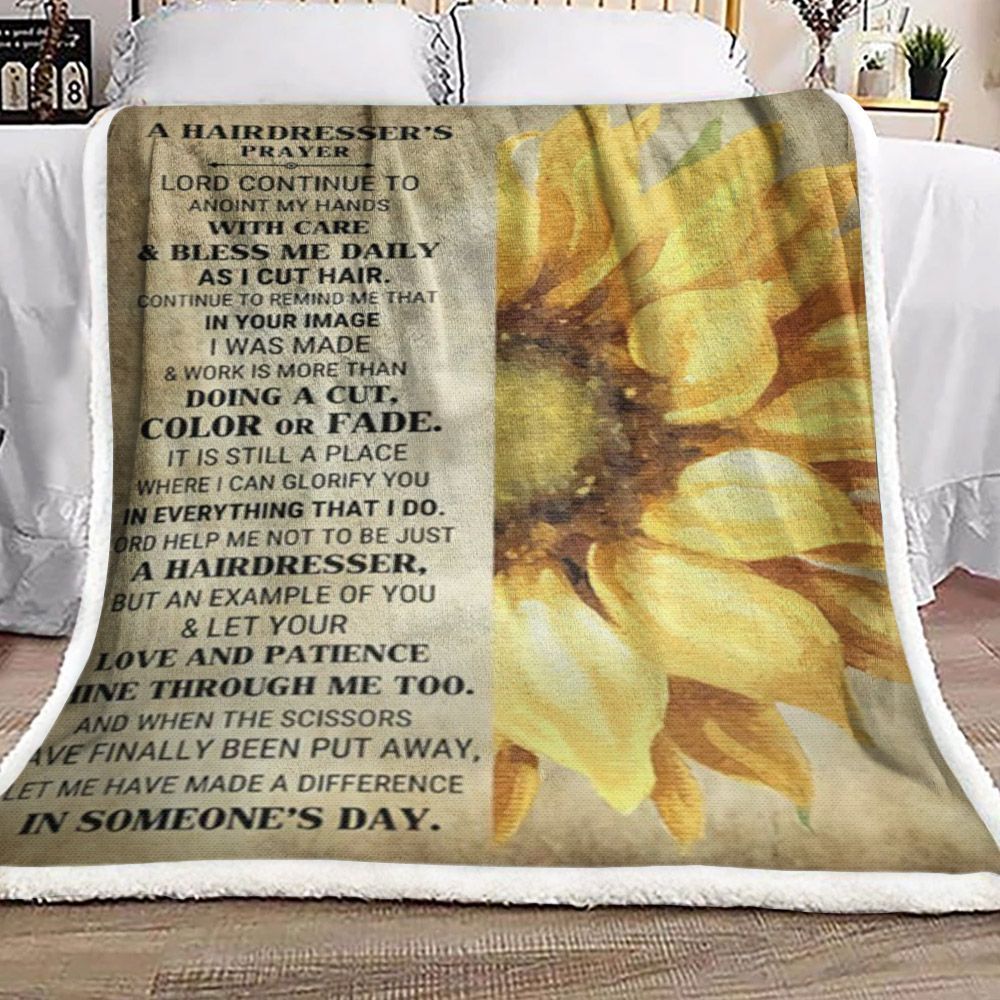 Sunflower Sherpa Fleece Blanket