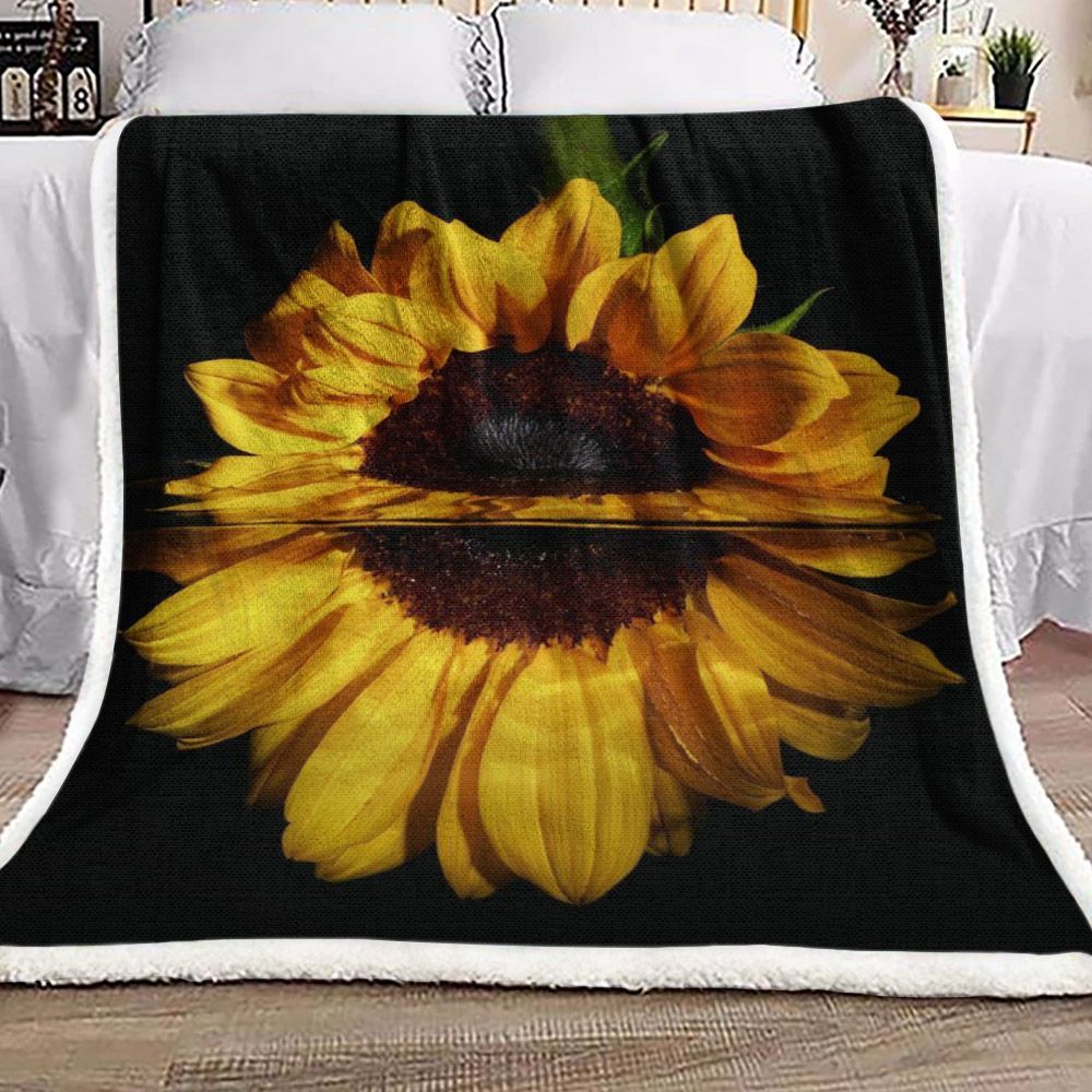Sunflower Sherpa Fleece Blanket