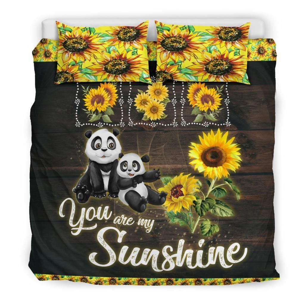 Sunflower Panda Bedding Set