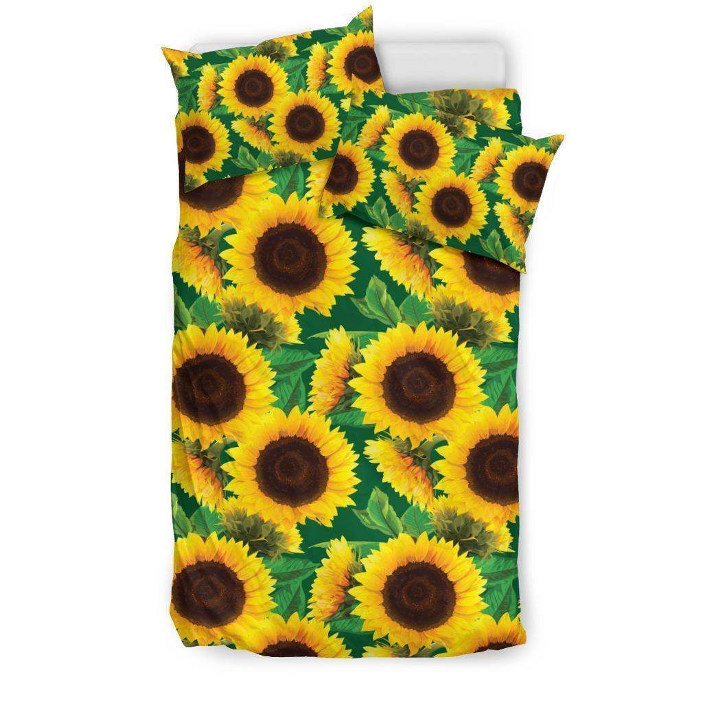 Sunflower Pattern Print Design Bedding Set