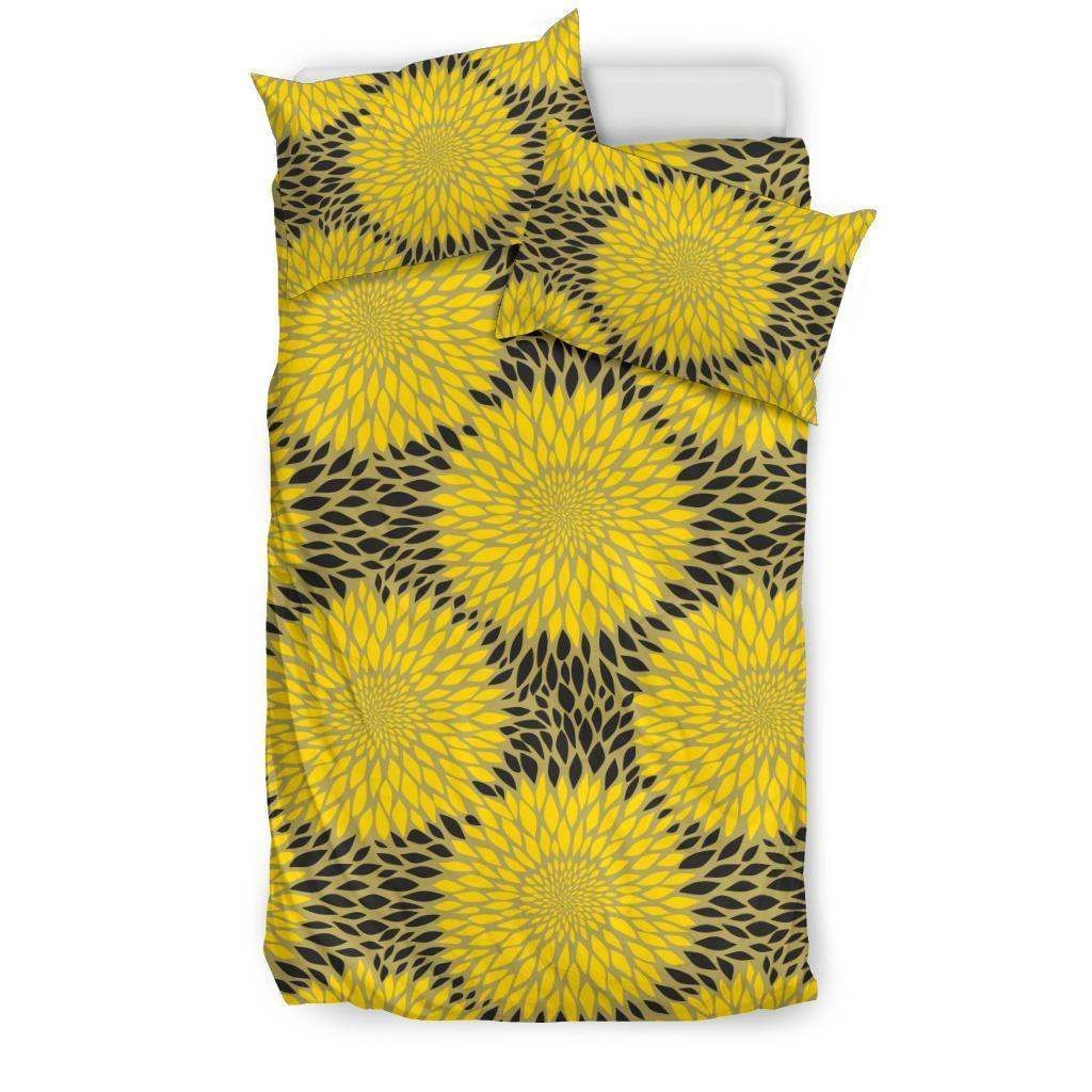 Sunflower Pattern Print Design Bedding Set