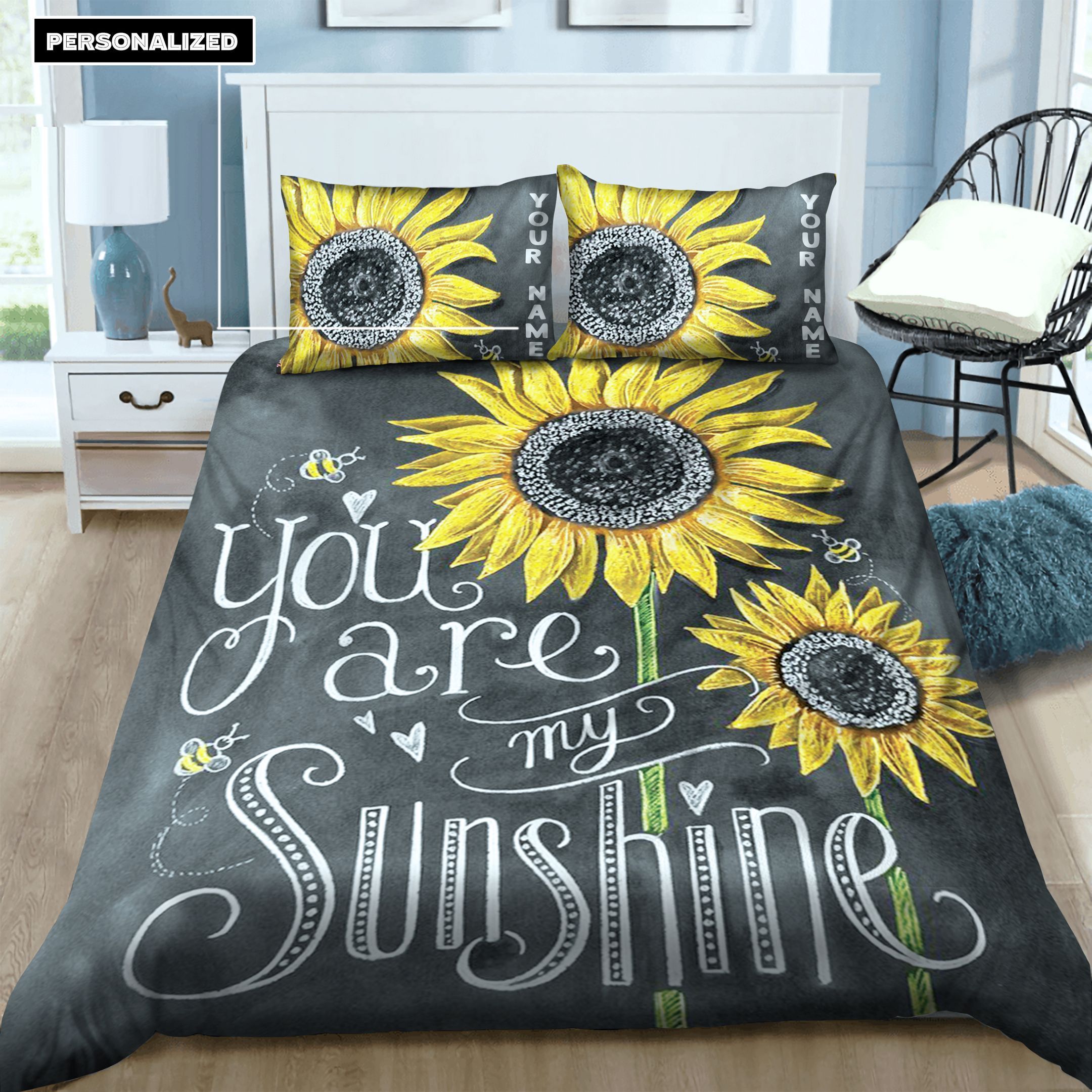 Sunflower Personalized Bedding Set