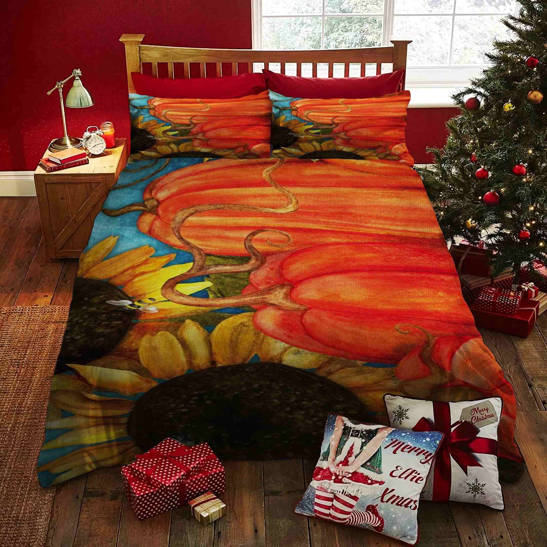 Sunflower Pumpkin Bedding Set