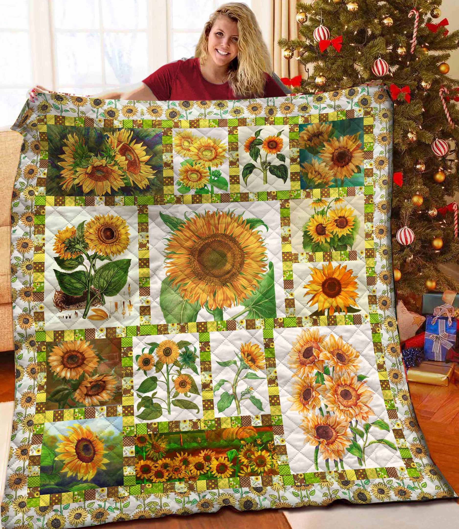 Sunflower Quilt Blanket BBB111125HT