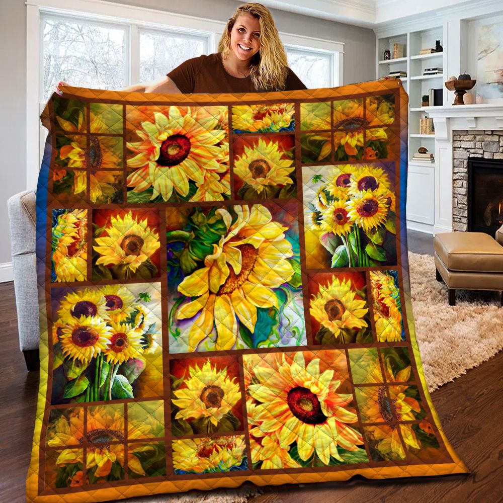 Sunflower Quilt Blanket BBB170229SM