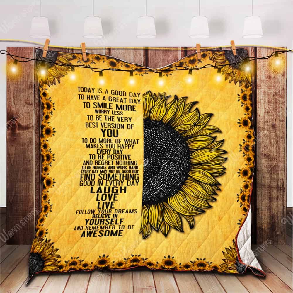 Sunflower Quilt Blanket Bpa Dhc1312520Dd