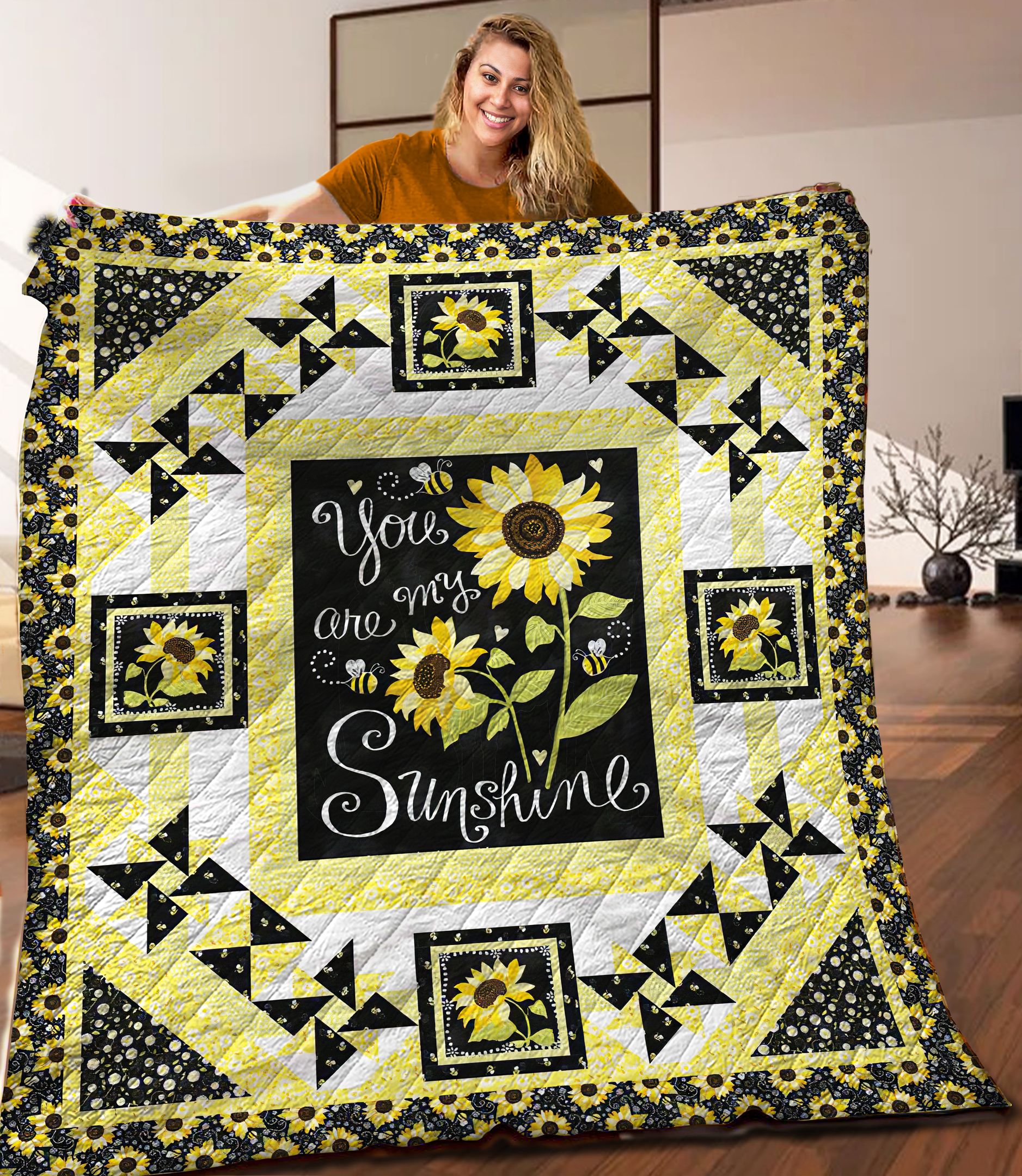Sunflower Quilt Blanket C9B020602DL