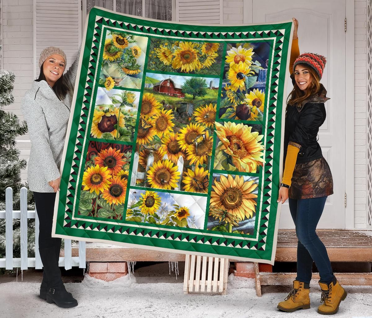 Sunflower Quilt Blanket Dhc09121596Dd