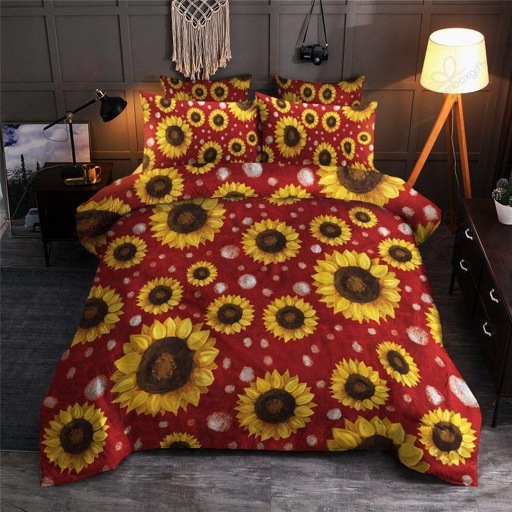 Sunflower Rock Pattern Printed Bedding Set
