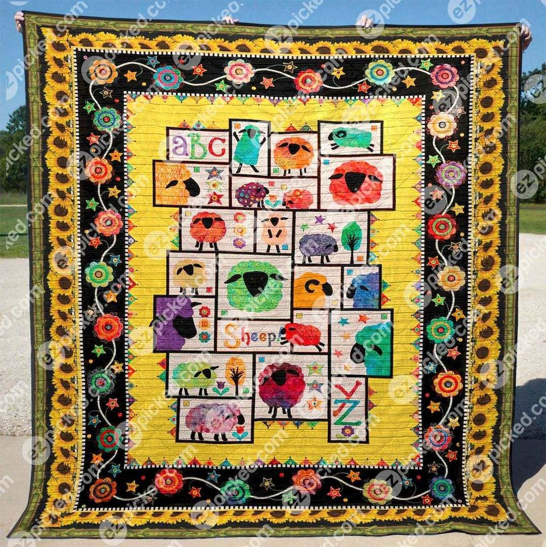 Sunflower Sheep PKD210632 Quilt Blanket