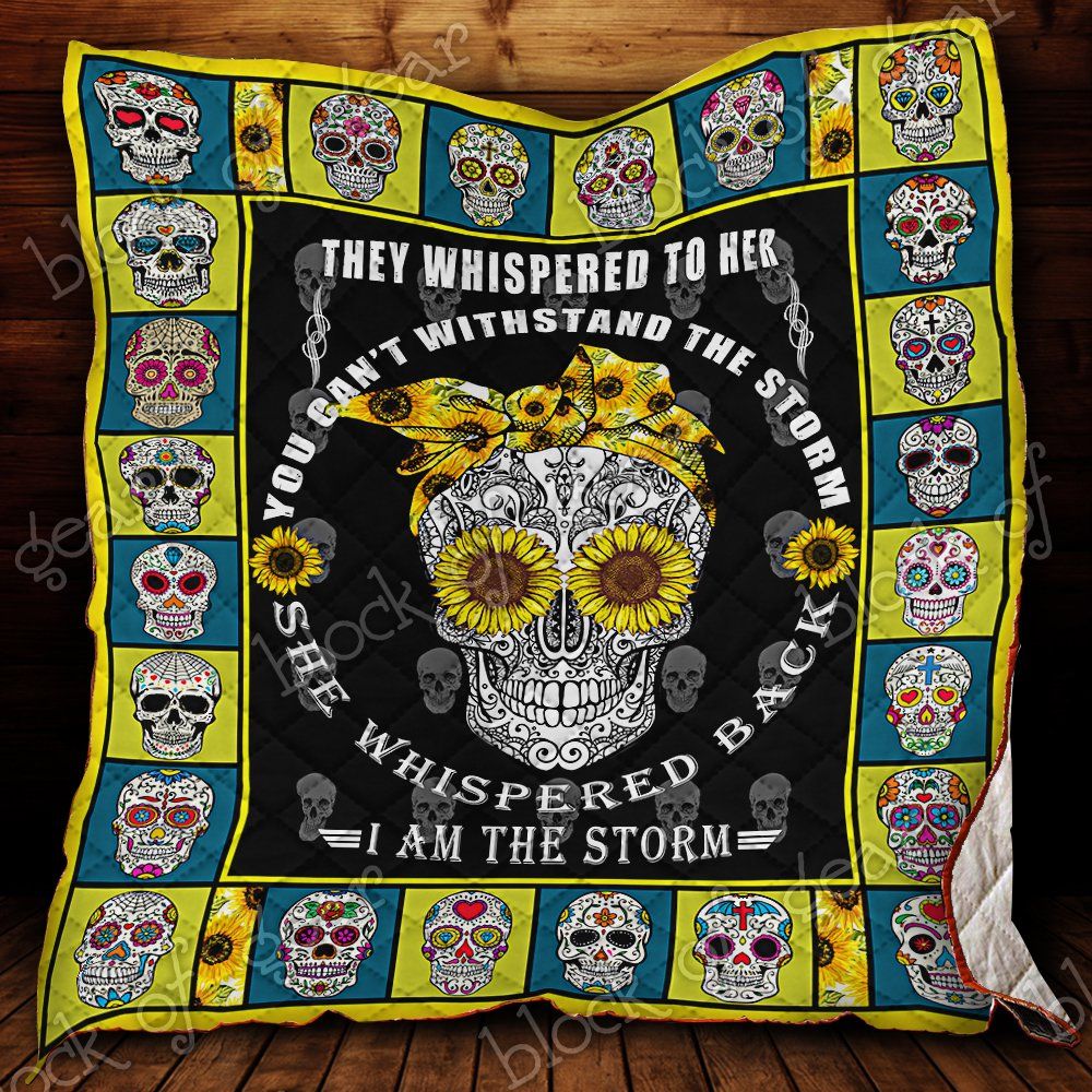 Sunflower Skull Quilt Nh44 Dhc11123572Dd