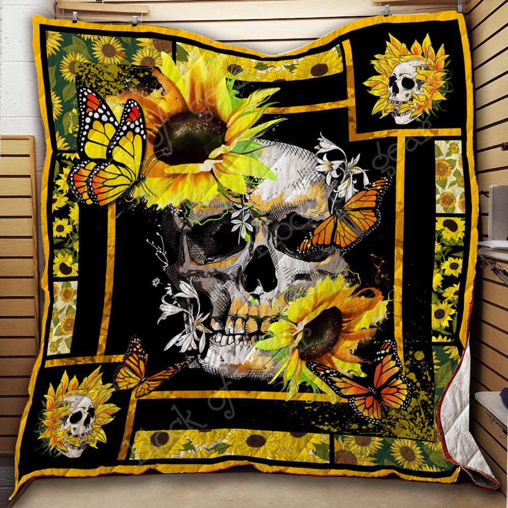 Sunflower Skull Quilt Thh840 Dhc11121898Dd