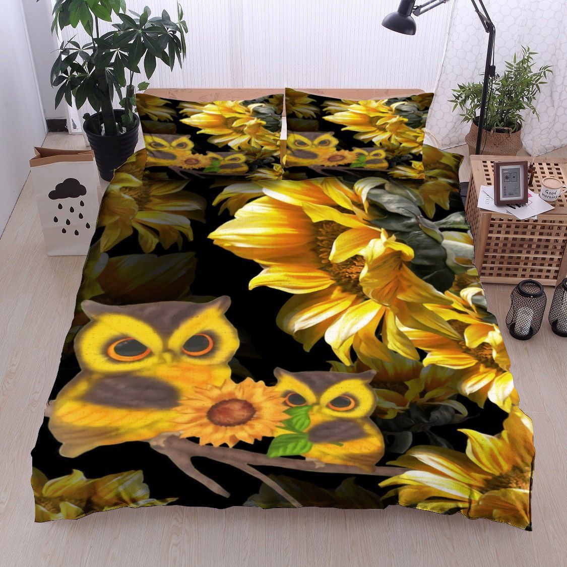 Sunflower Strigidae Owl Bedding Set