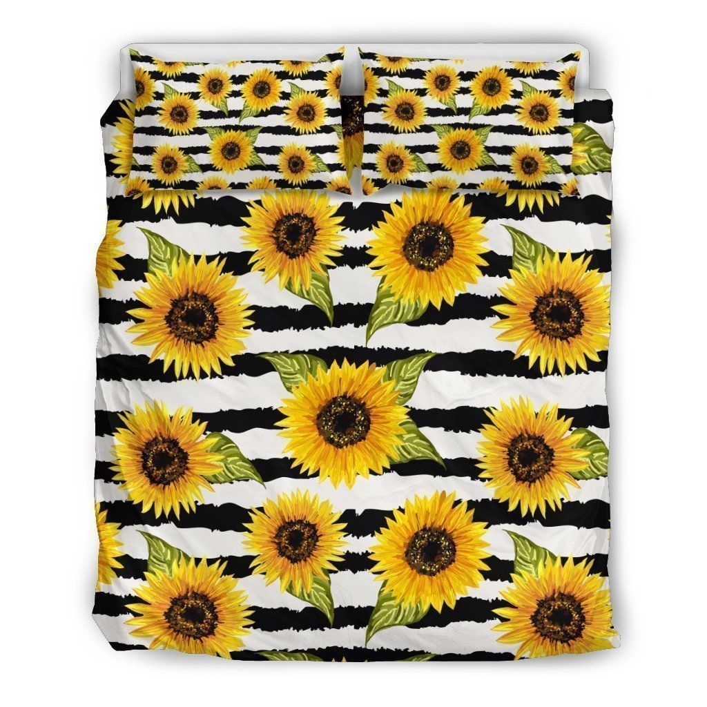 Sunflower Striped Bedding Set