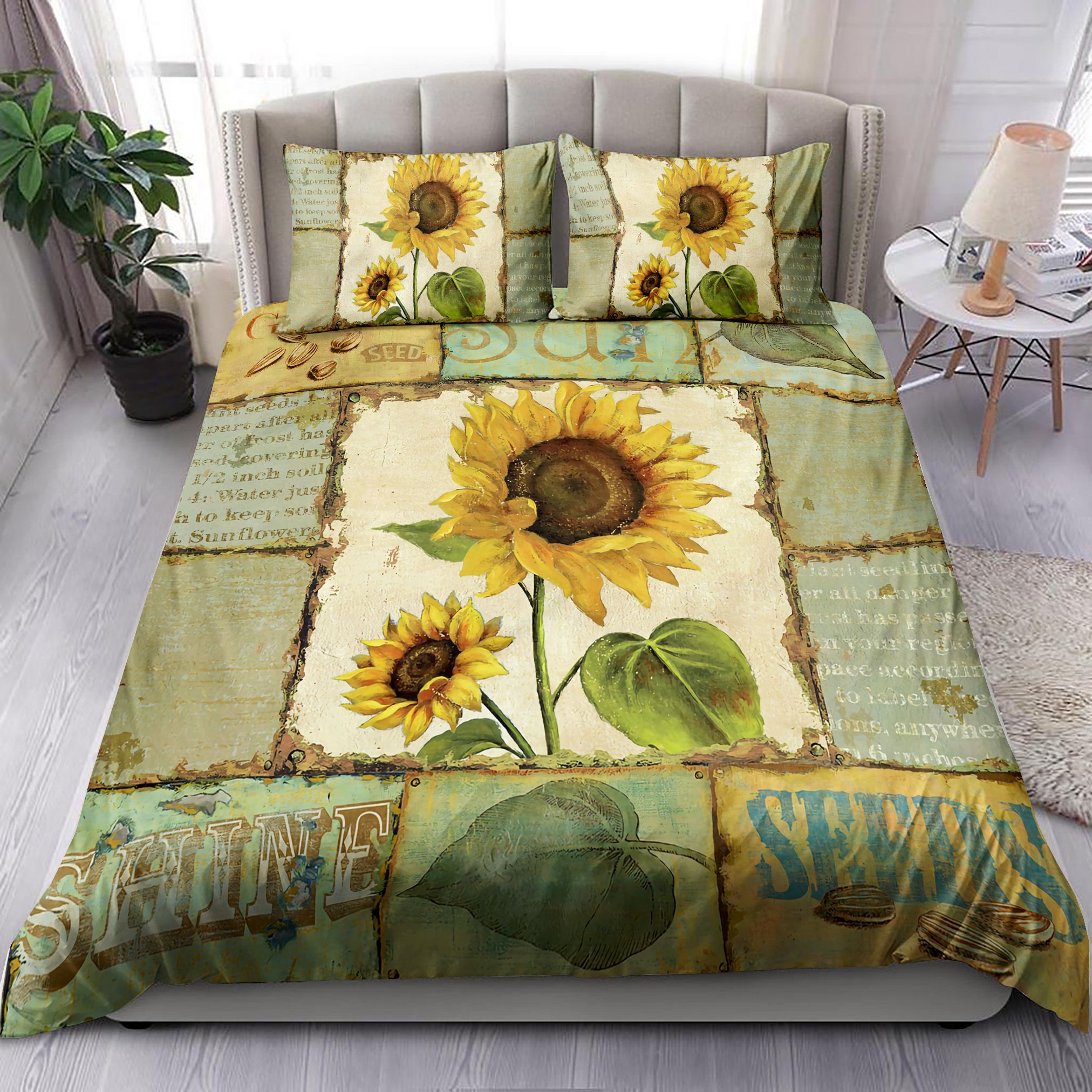 Sunflower Sunshine Vintage Bedding Set