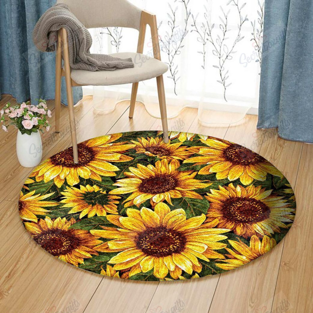 Sunflower Round Carpet