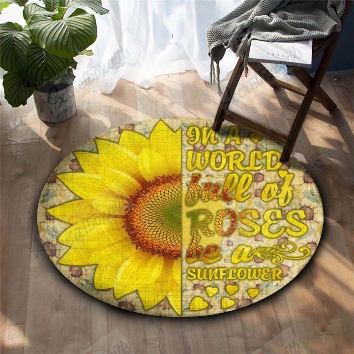 Sunflower Round Carpet