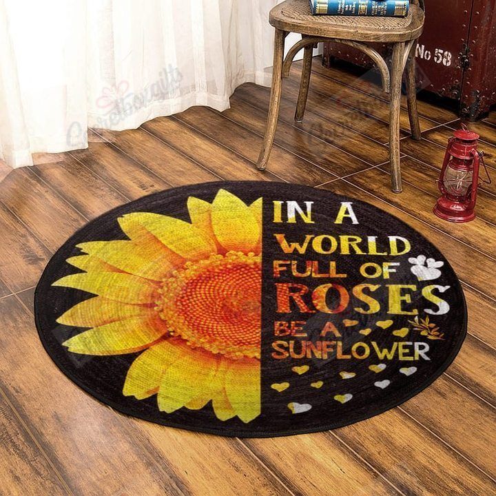 Sunflower Round Carpet