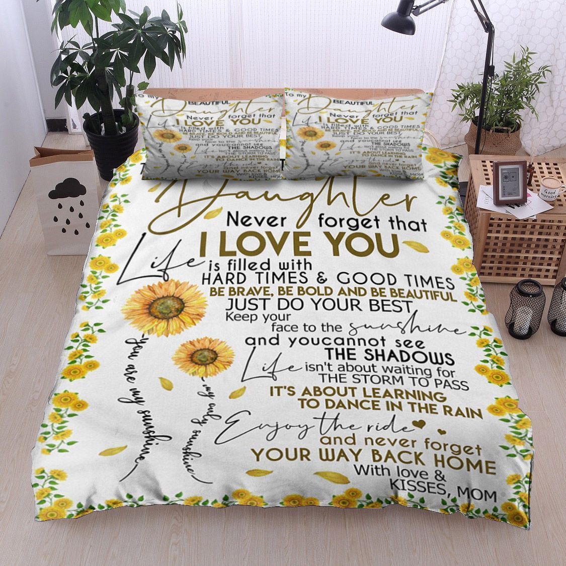 Sunflower To My Daughter Bedding Set