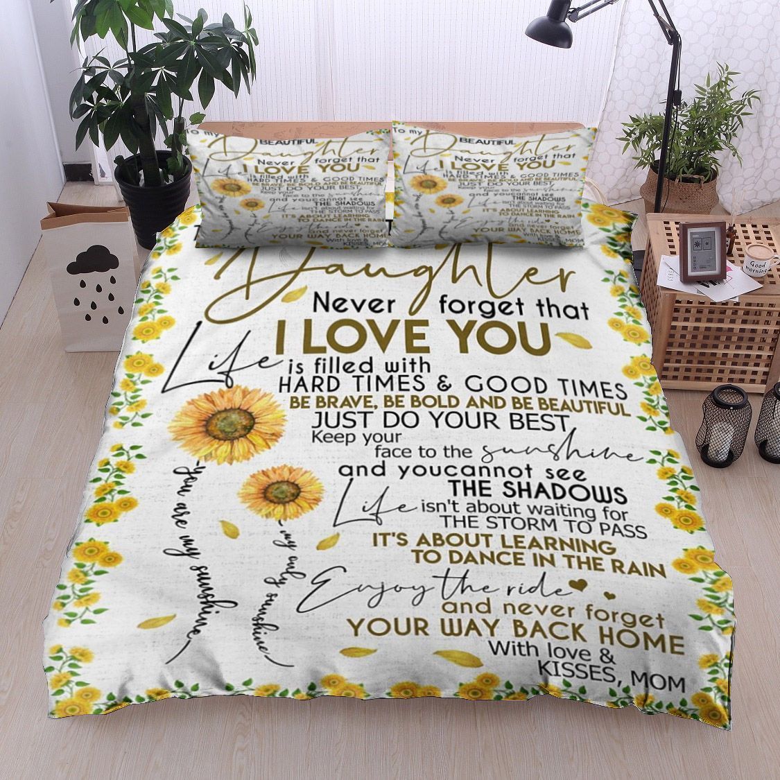 Sunflower To My Daughter Bedding Set
