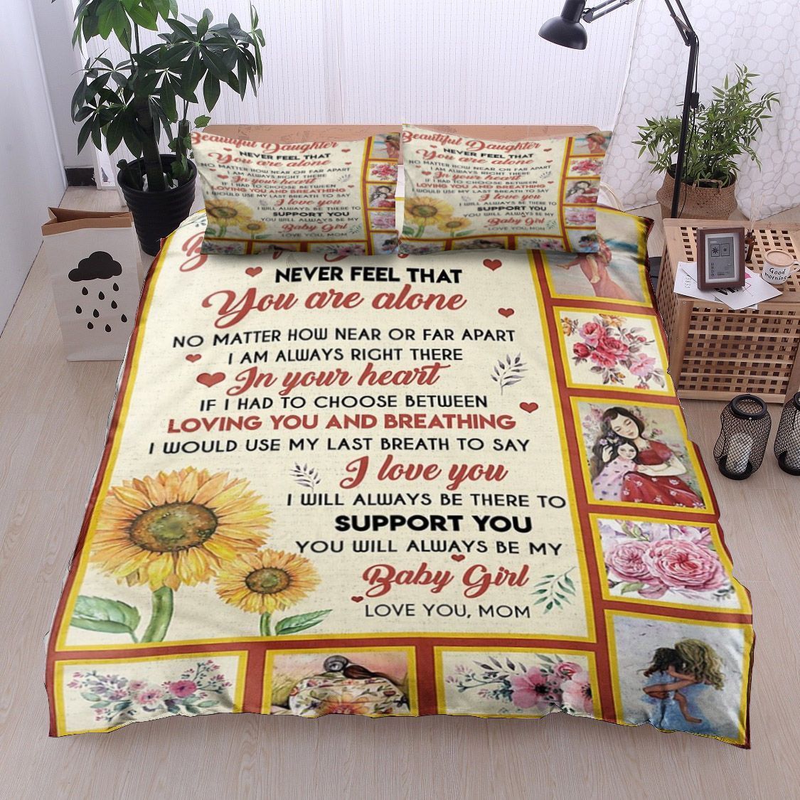 Sunflower To My Daughter Bedding Set