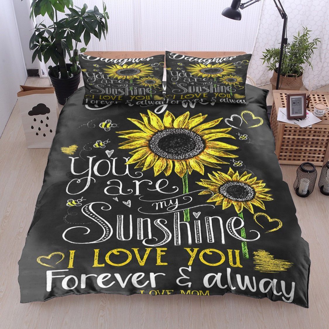 Sunflower To My Daughter From Mom Bedding Set