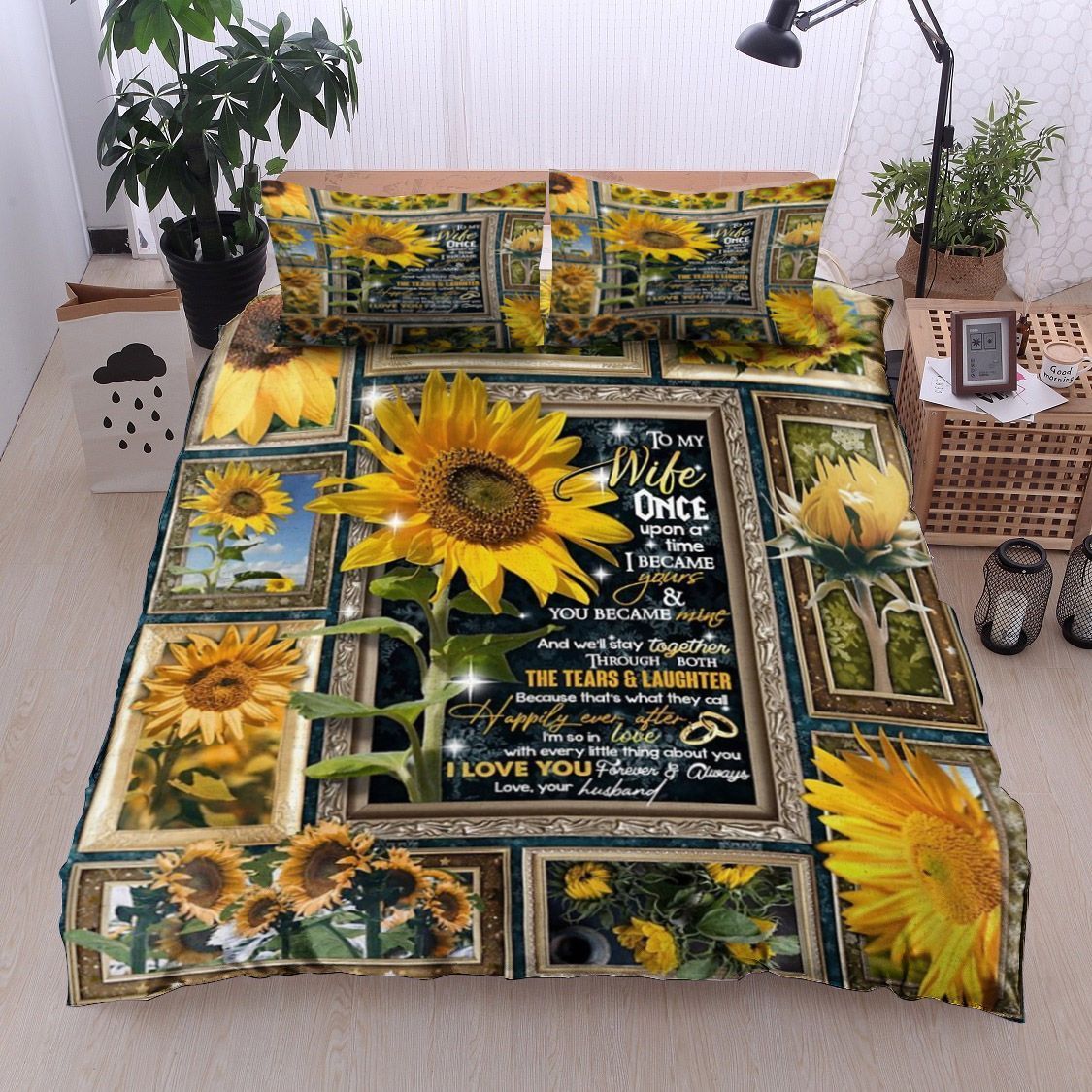 Sunflower To My Wife Bedding Set