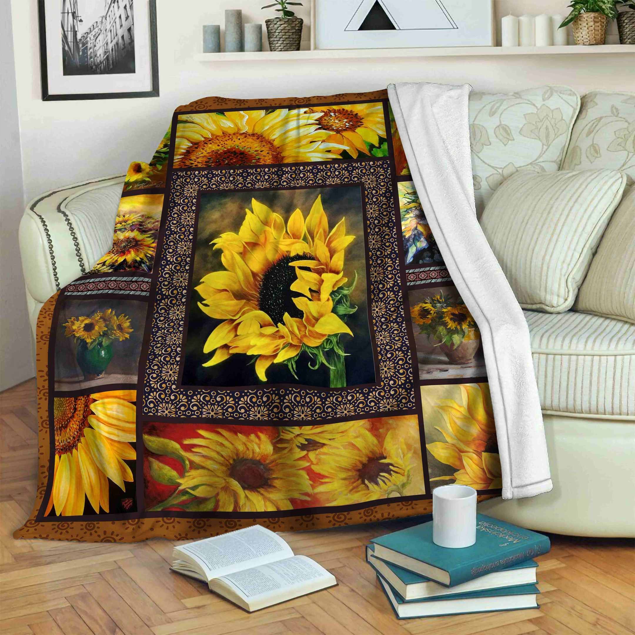 Sunflower Fleece Blanket