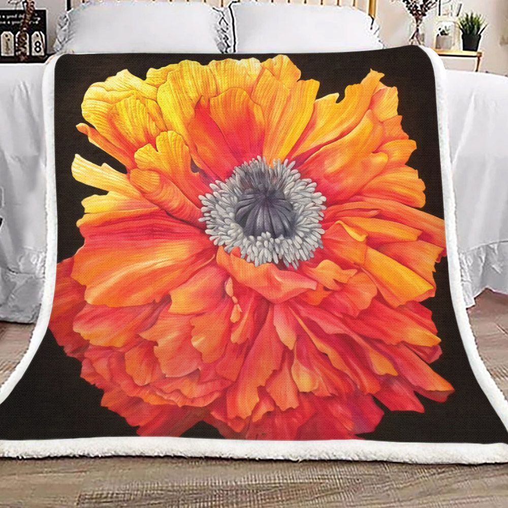 Sunflower Sherpa Fleece Blanket