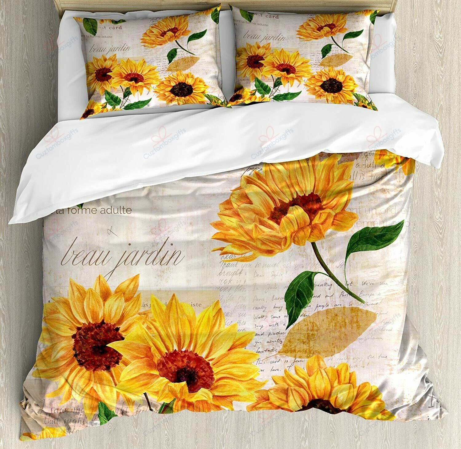 Sunflower Vintage Bedding Set