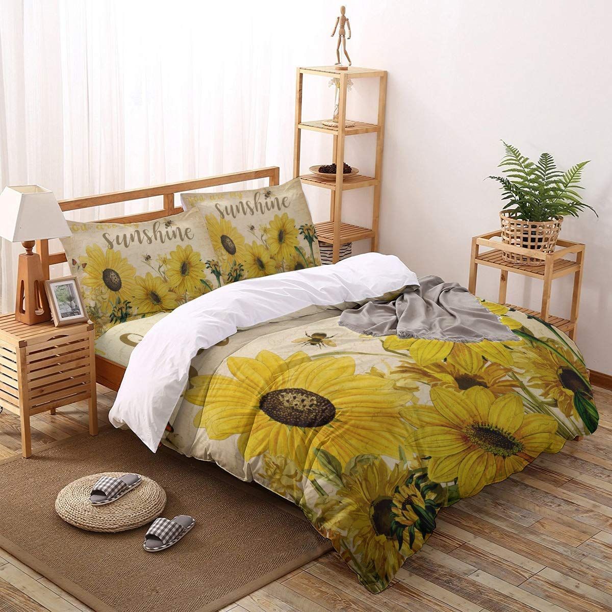 Sunflower You Are My Sunshine Bedding Set