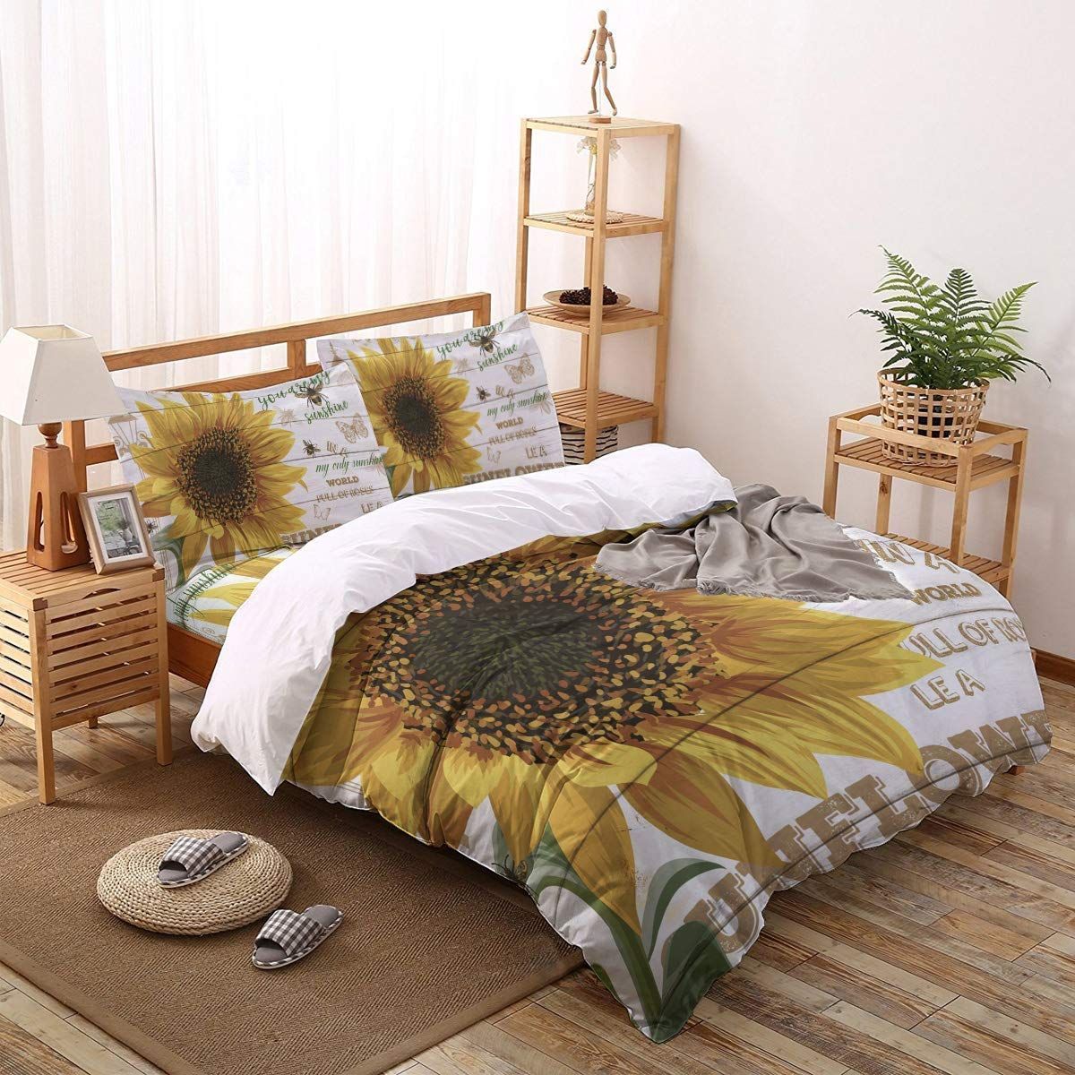 Sunflower You Are My Sunshine Bedding Set