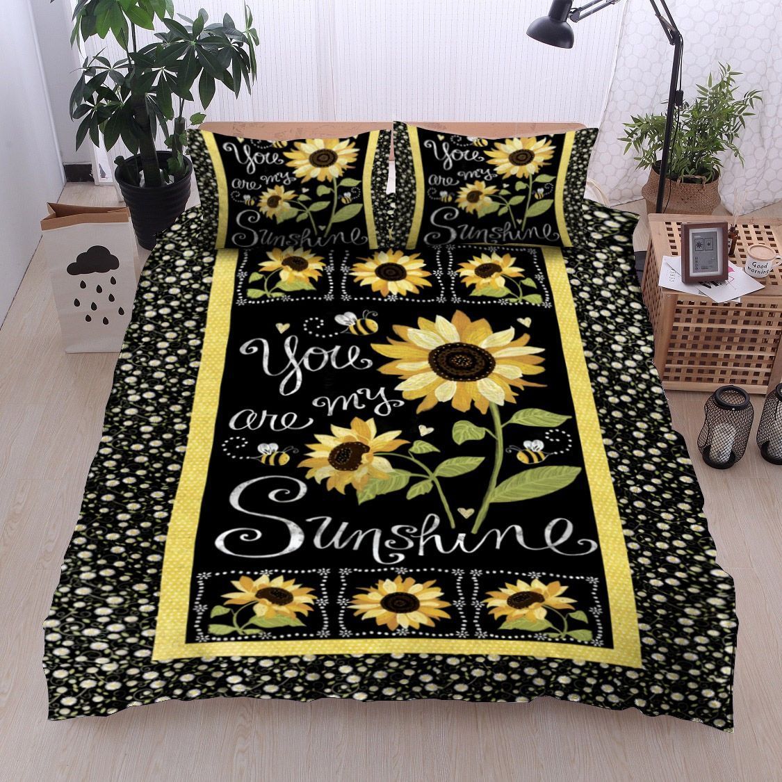 Sunflower You Are My Sunshine Bedding Set