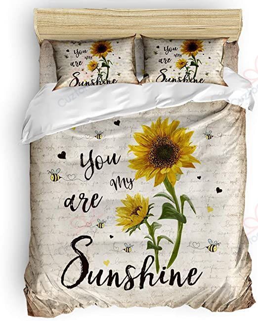 Sunflower You Are My Sunshine Bedding Set