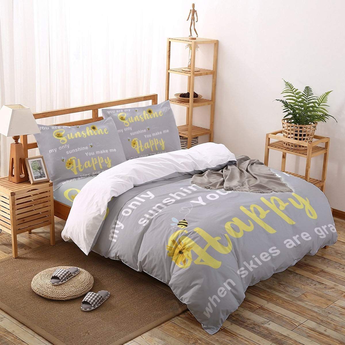 Sunflower You Make Me Happy Bedding Set