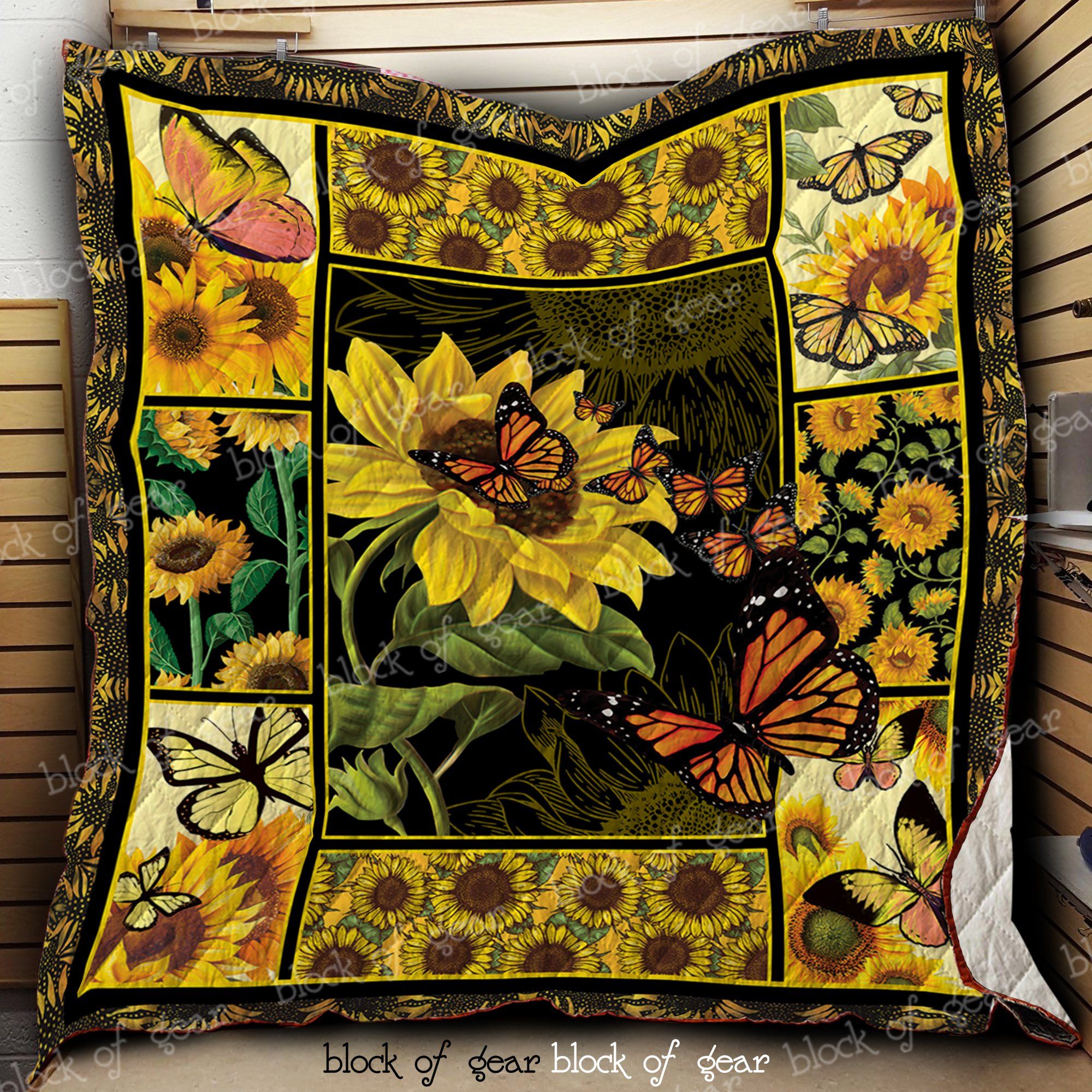 Sunflowers And Butterflies Quilt D450 Dhc11123503Dd