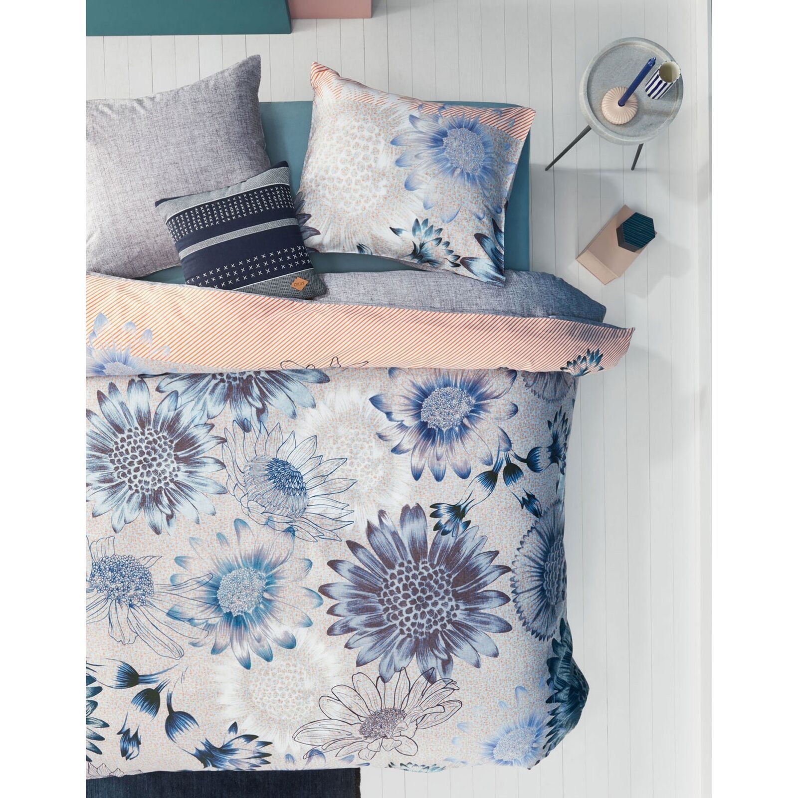 Sunflowers Blue Bedding Set