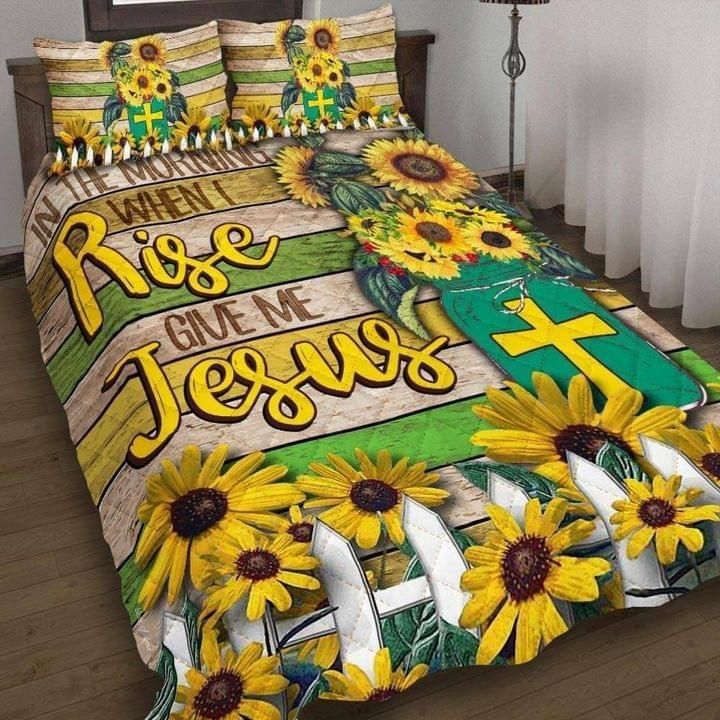 Sunflowers Jesus Bedding Set