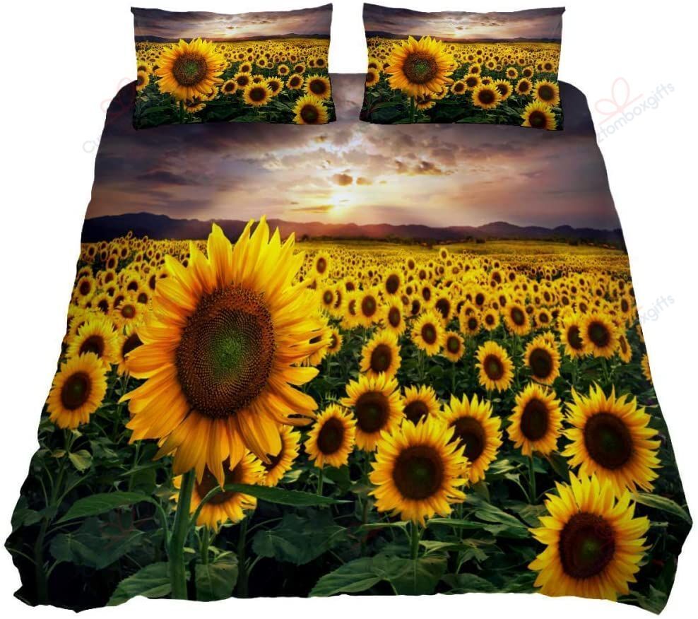 Sunflowers Printed Bedding Set