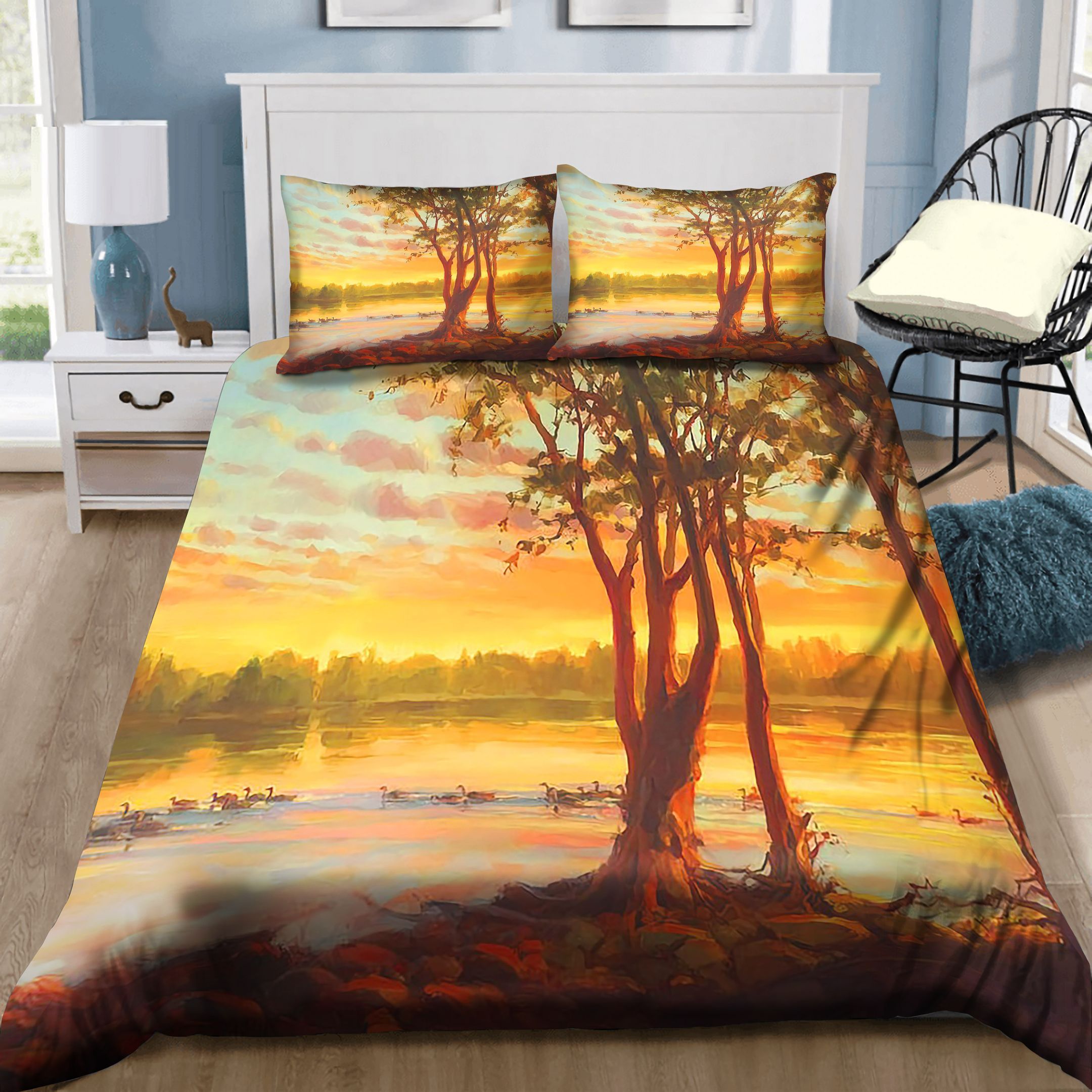 Sunrise On The Columbia Bedding Set
