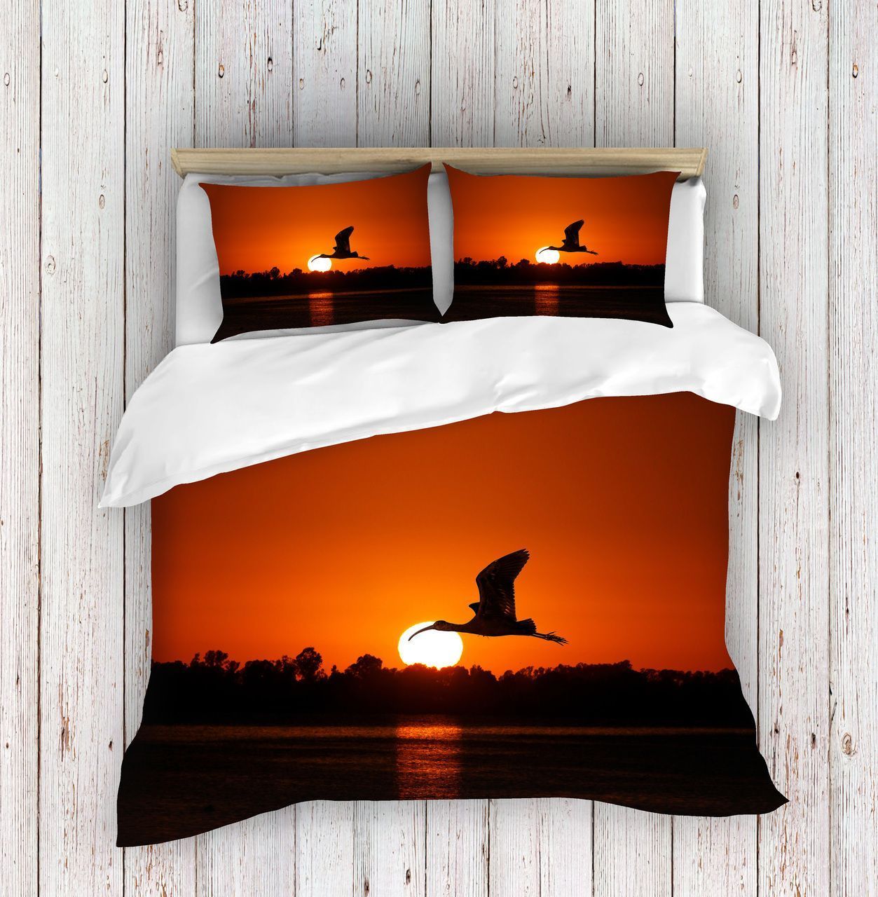 Sunset Bird Bedding Set