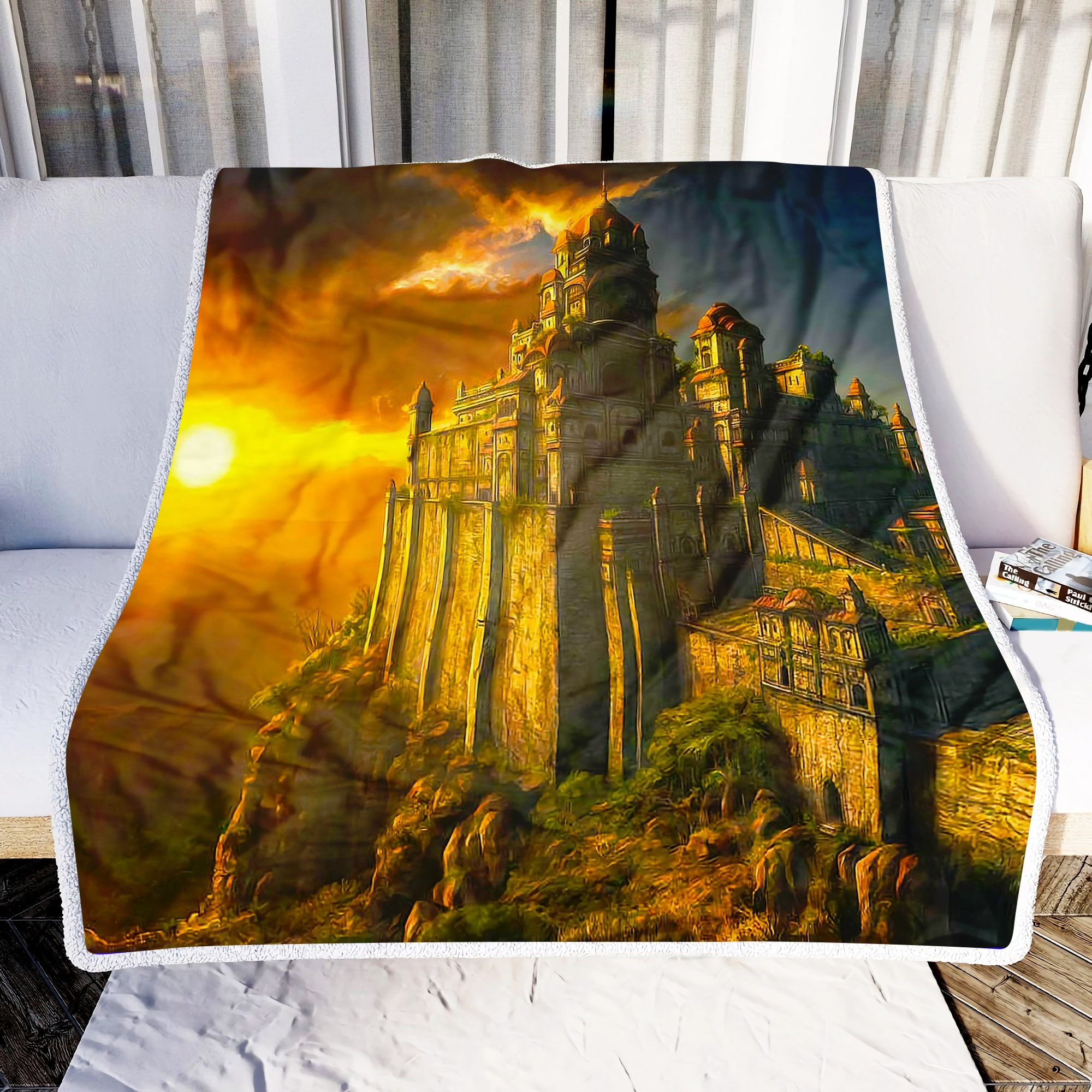 Sunset Castle Fleece Blanket