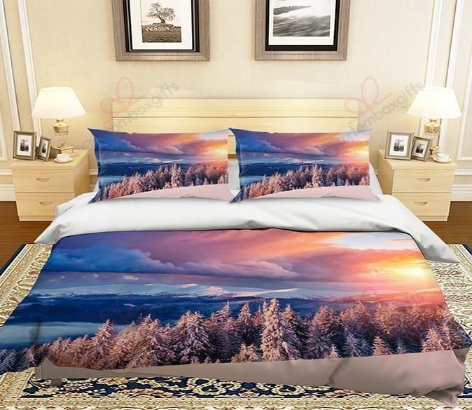 Sunset Grass Printed Bedding Set