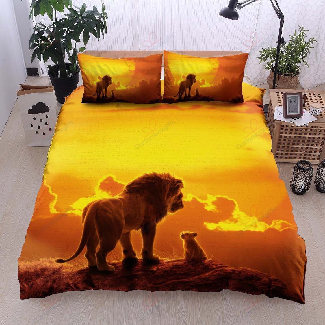 Sunset Lion King Bedding Set