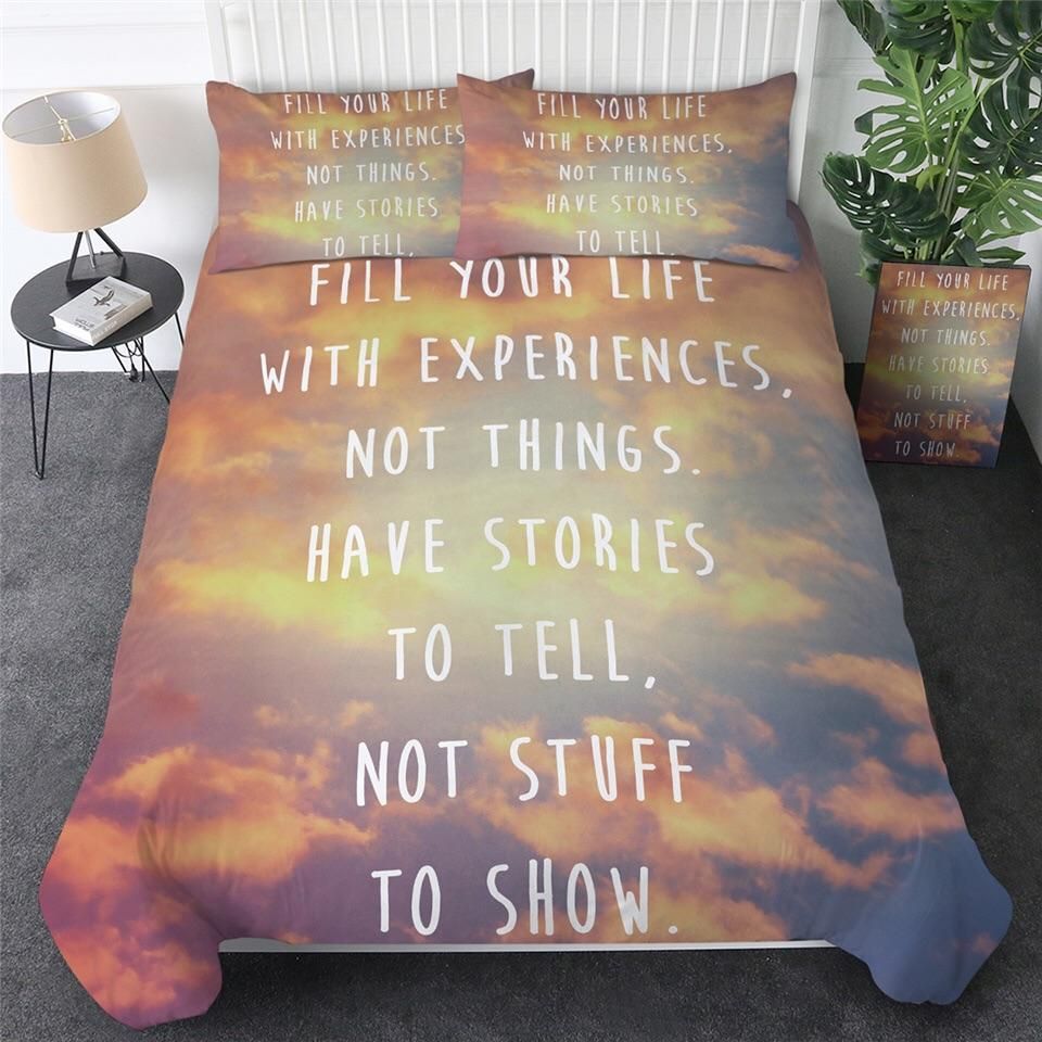 Sunset Quote Bedding Set