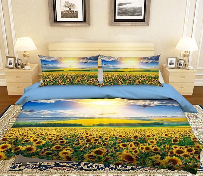 Sunset Sunflower Bedding Set