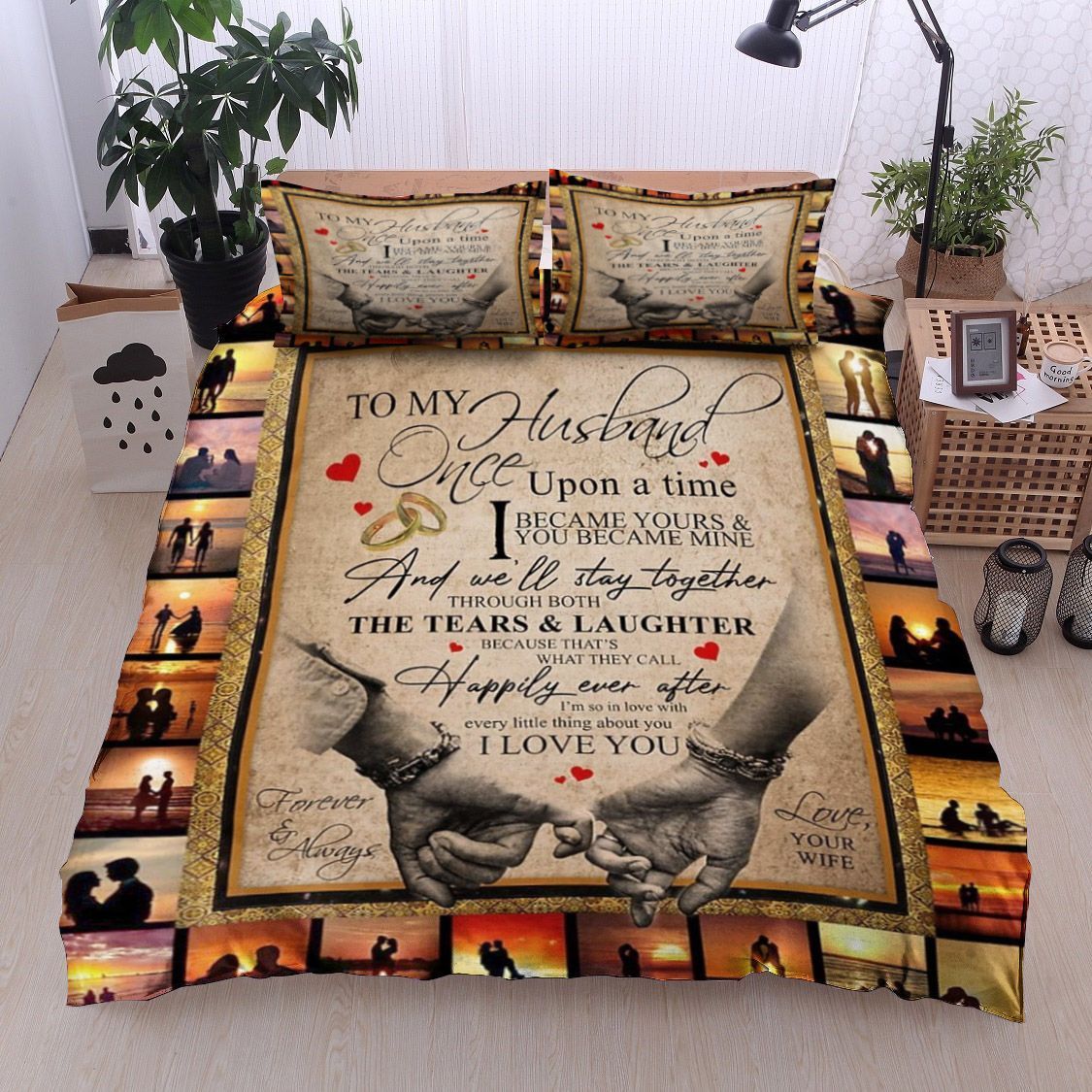Sunset To My Husband Bedding Set