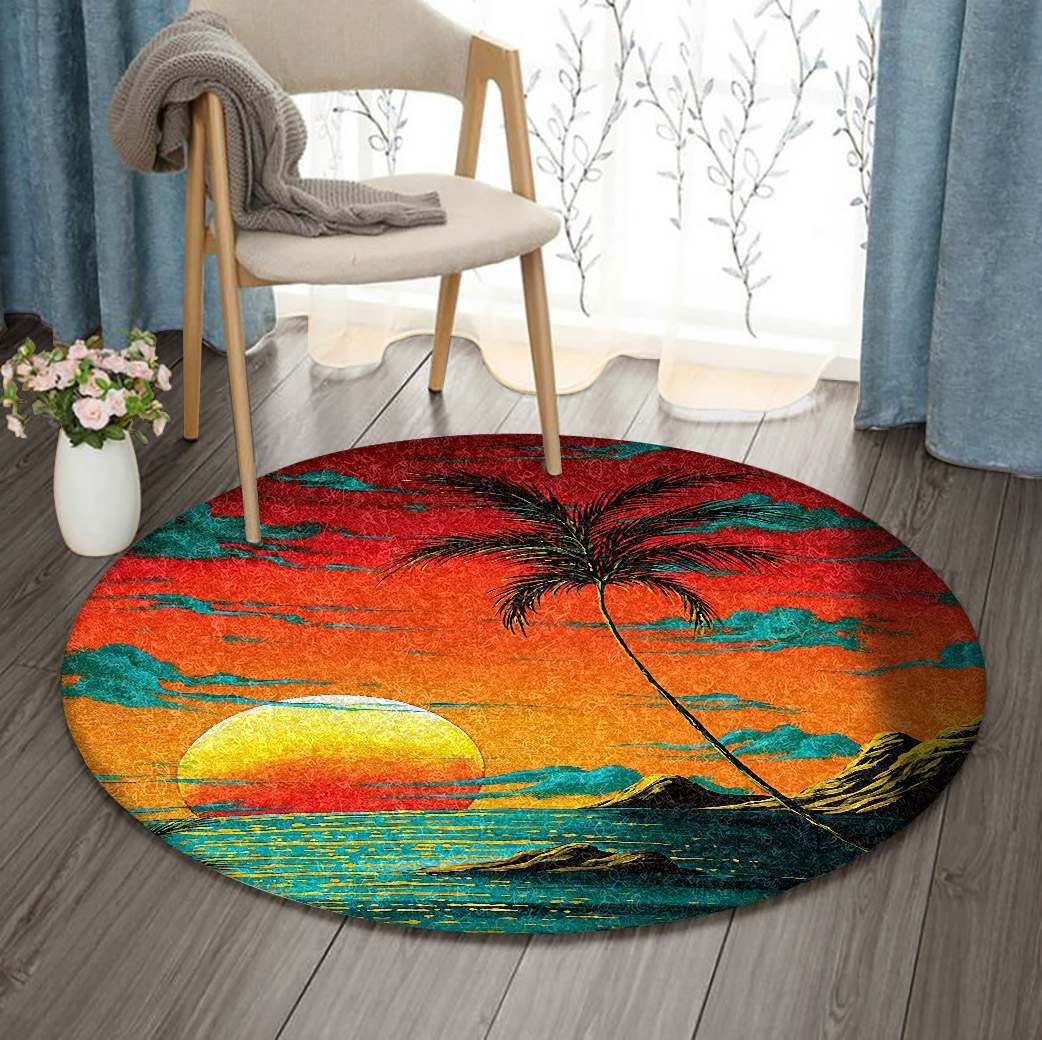 Sunset Round Carpet